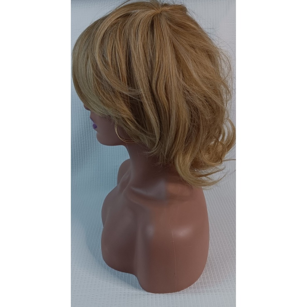 Women's breathable net adjustable buckle thick synthetic Spring Honey hair wig - Picture 6 of 9